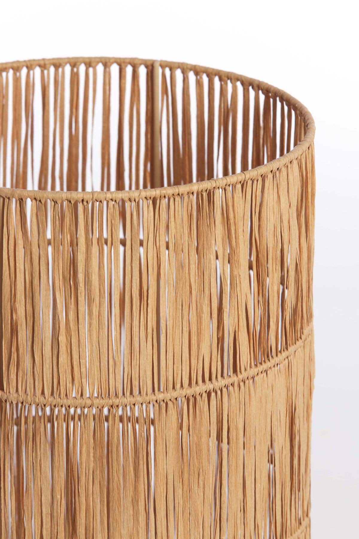 Shade cylinder 25-25-30 cm LANZANO raffia natural