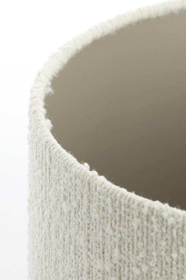 Shade cylinder 30-30-21 cm BOLERO white