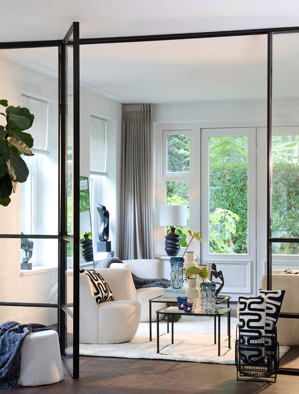 Shade cylinder 30-30-21 cm BOLERO white