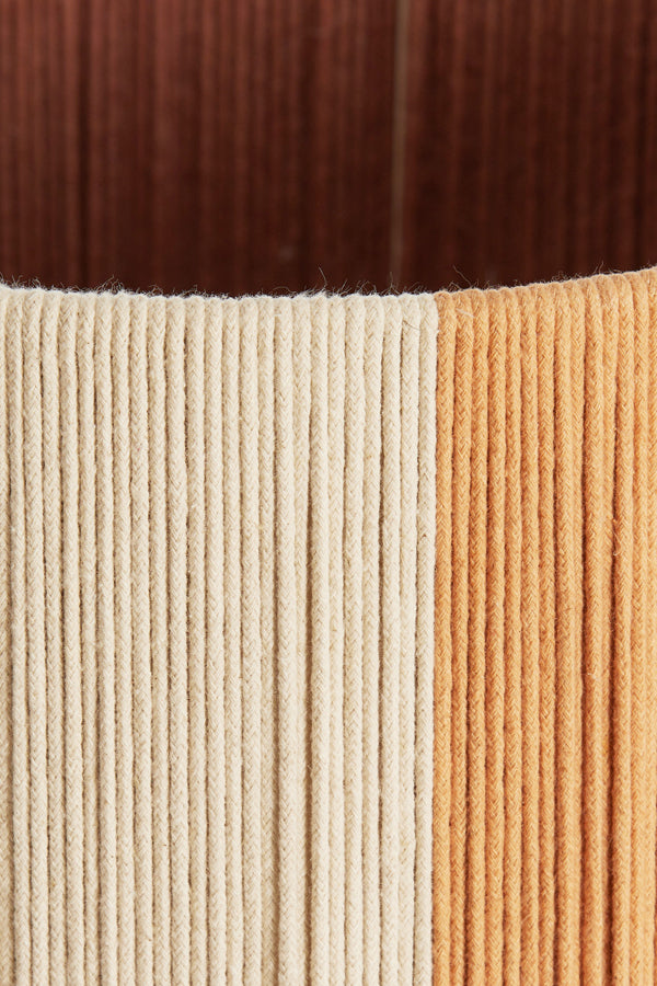 Shade cylinder 30-30-40 cm MEDAN coral+terra+cream