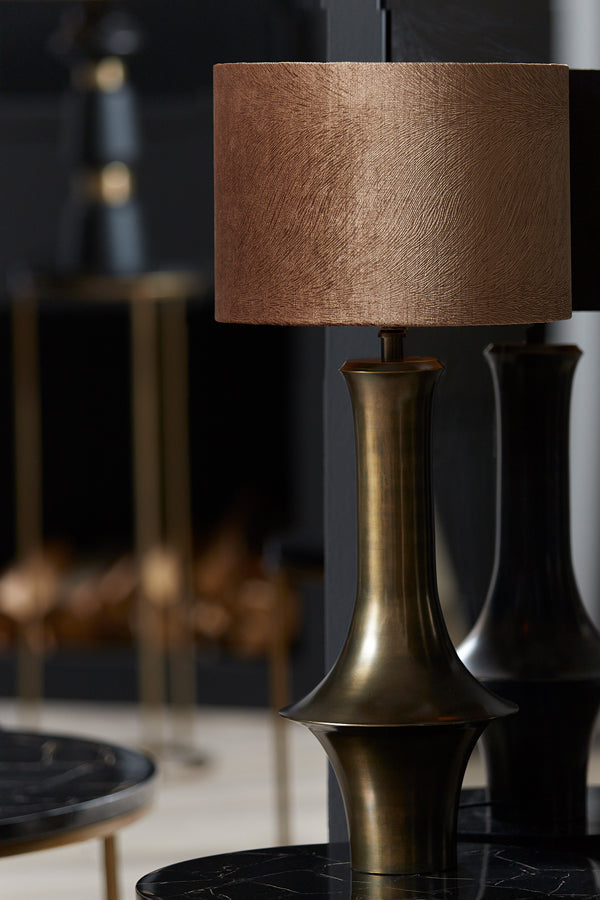 Shade cylinder 30-30-21 cm LUBIS brown