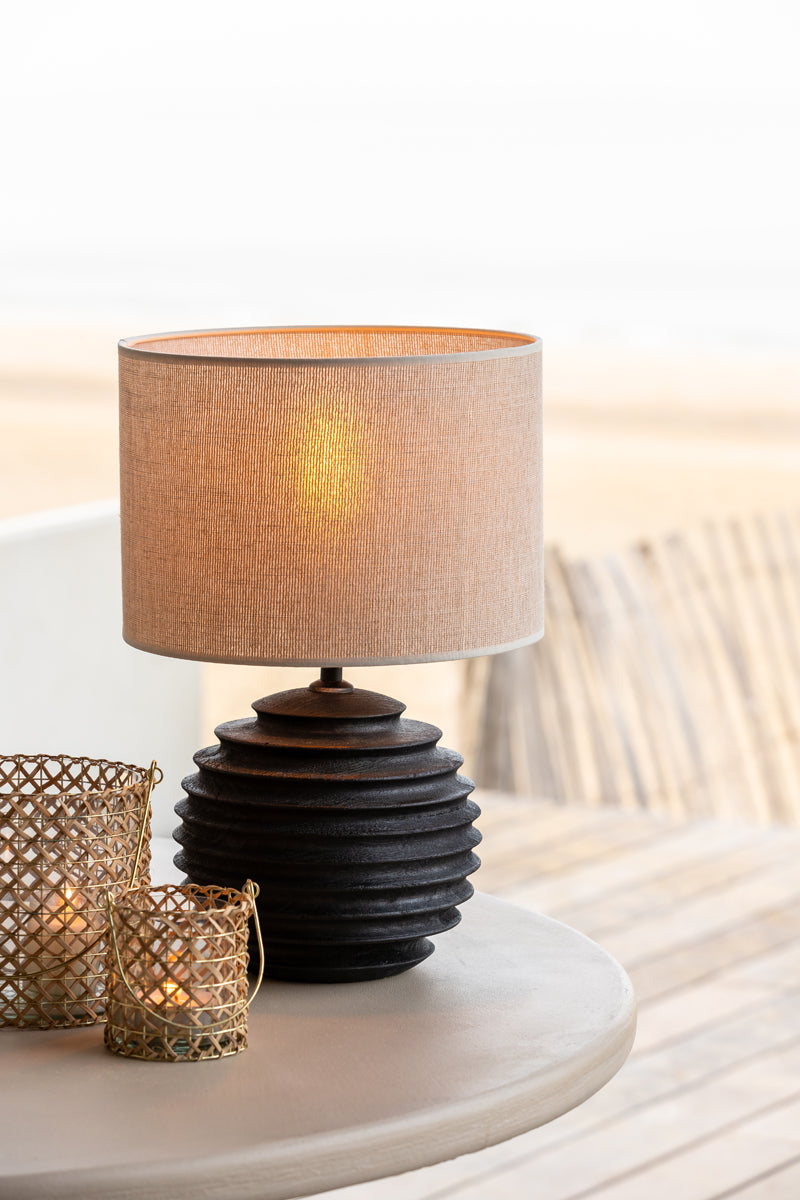 Shade cylinder 30-30-21 cm BRESKA pearl white