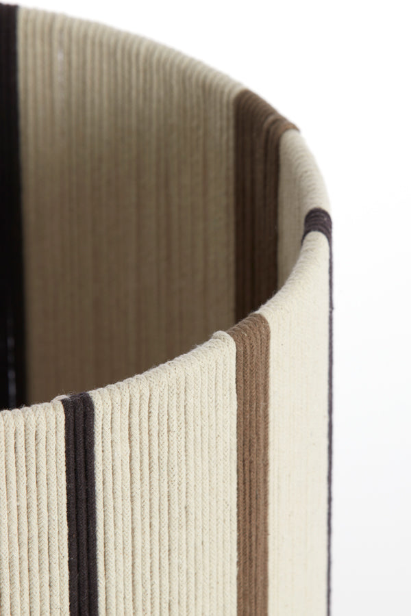 Shade cylinder 30-30-40 cm MEDAN cream+brown+dark brown