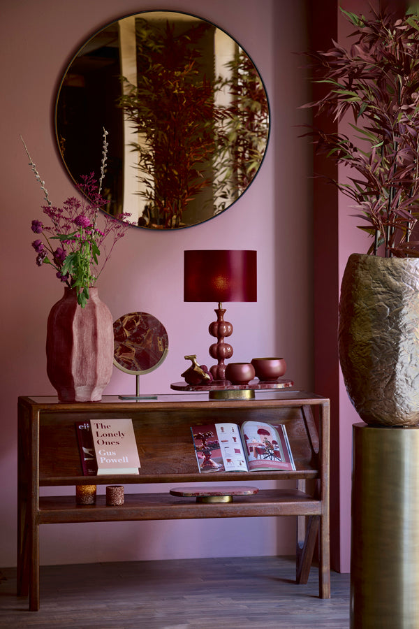 Shade cylinder 30-30-21 cm IMANI burgundy