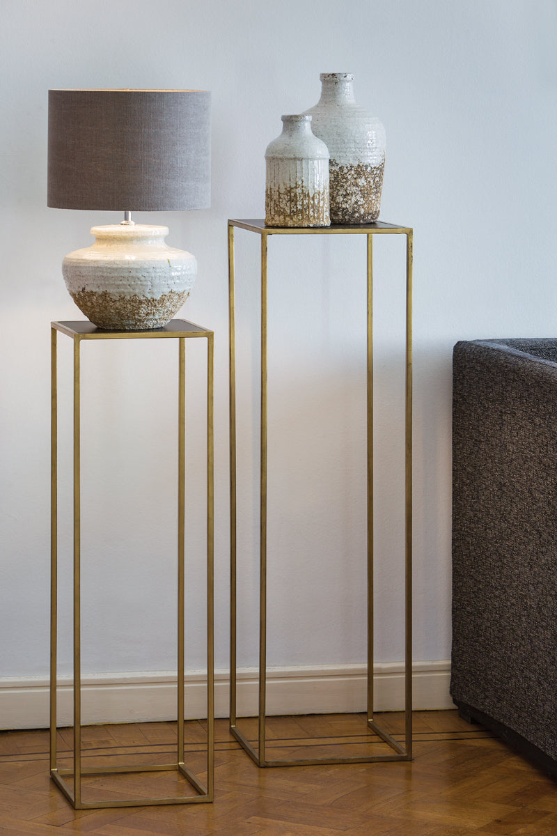 Shade cylinder 35-35-30 cm DARK LINEN