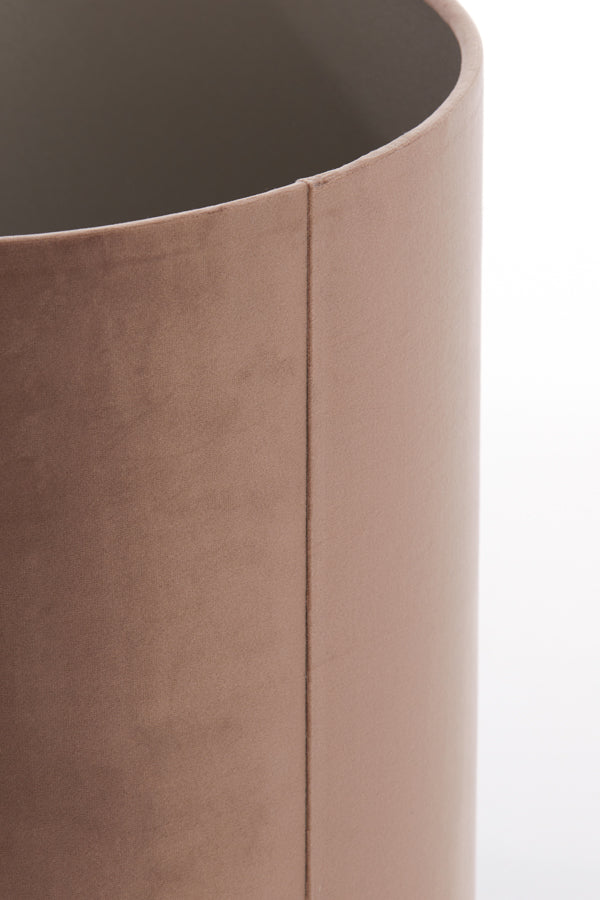 Shade cylinder 35-35-30 cm VELOURS chocolate brown