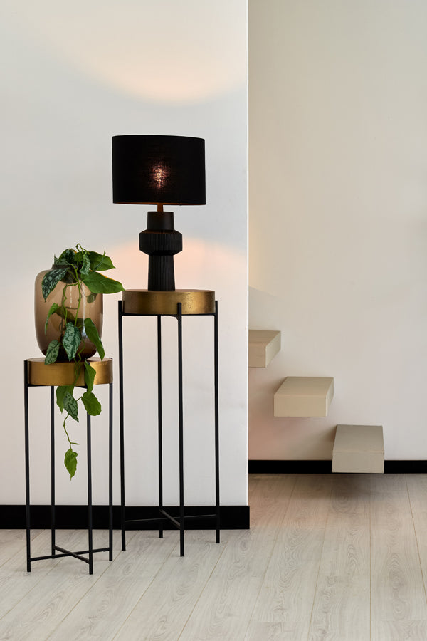 Shade cylinder 35-35-25 cm LIVIGNO black