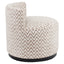 Lounge chair Franny sand chevron