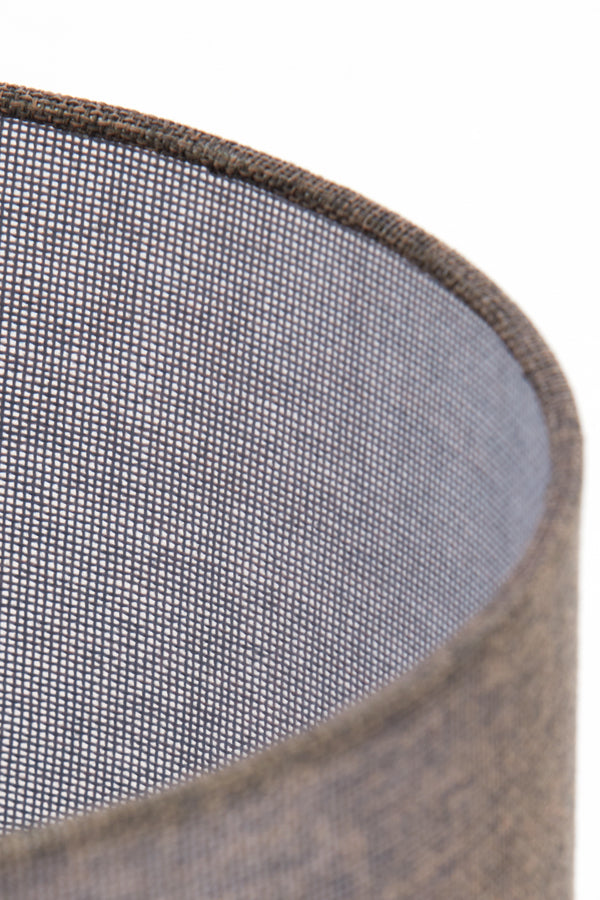 Shade cylinder 40-40-30 cm BRANFO linen dark brown