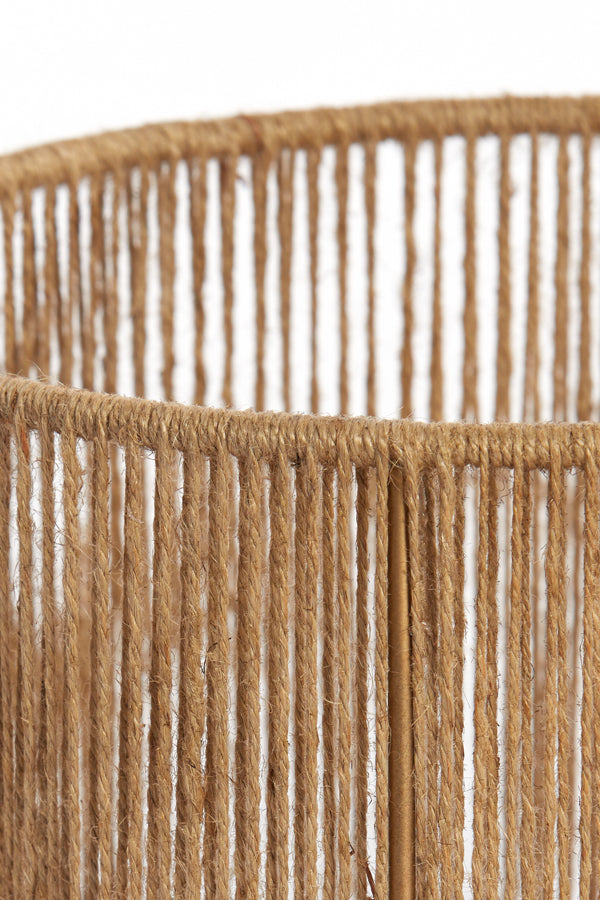 Shade cylinder 40-40-30 cm TOSSA jute natural