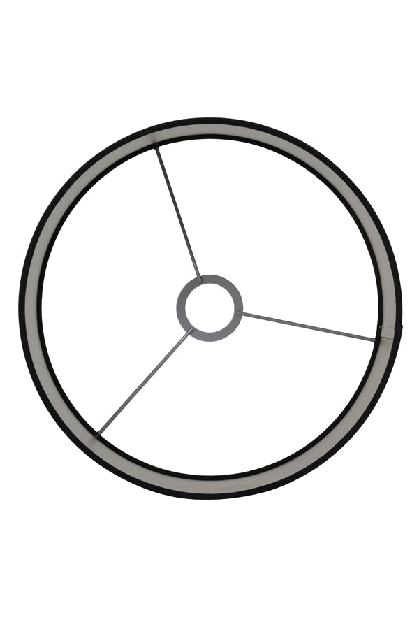 Shade cylinder 50-50-38 cm VELOURS black-taupe