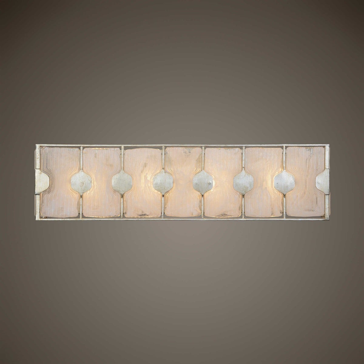 Rene 4 Light Swirl Glass Vanity