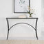 Alayna Console Table in Black Metal