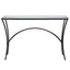 Alayna Console Table in Black Metal