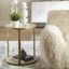 Clench Side Table in Brass