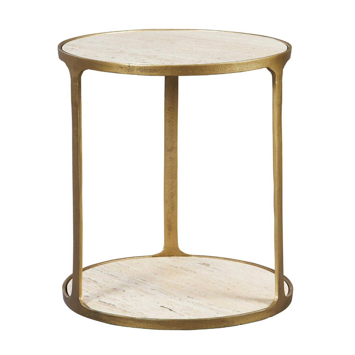 Clench Side Table in Brass