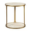 Clench Side Table in Brass
