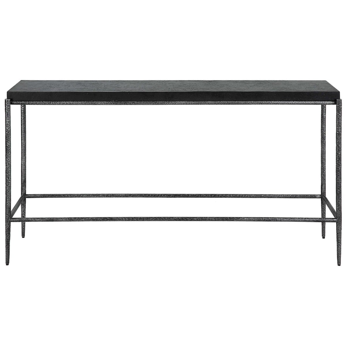 Crescendo Black Concrete Console Table