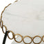 Chainlink White Marble Side Table