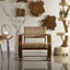 Uttermost Living Rehema Accent Chair in Pecan House of Isabella UK