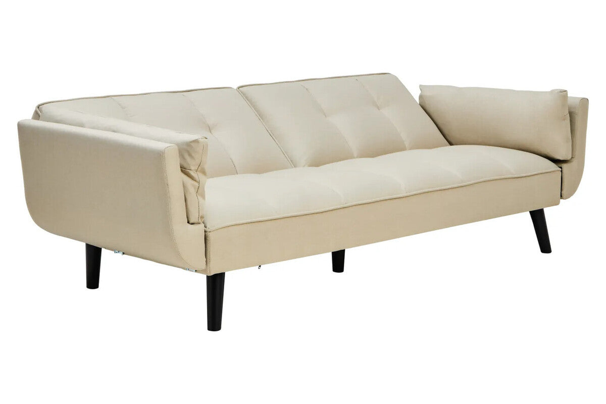 Valerie 3 Seat Beige Sofa Bed