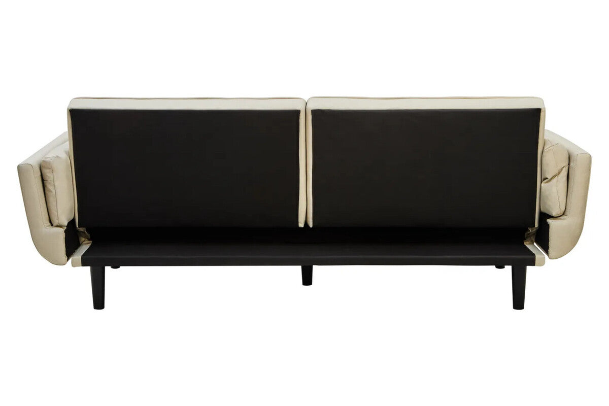 Valerie 3 Seat Beige Sofa Bed