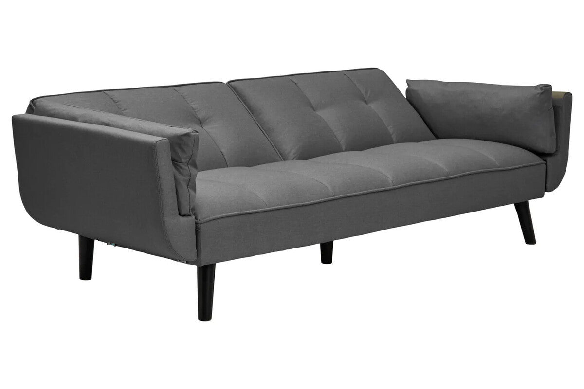 Valerie 3 Seat Dark Grey Sofa Bed