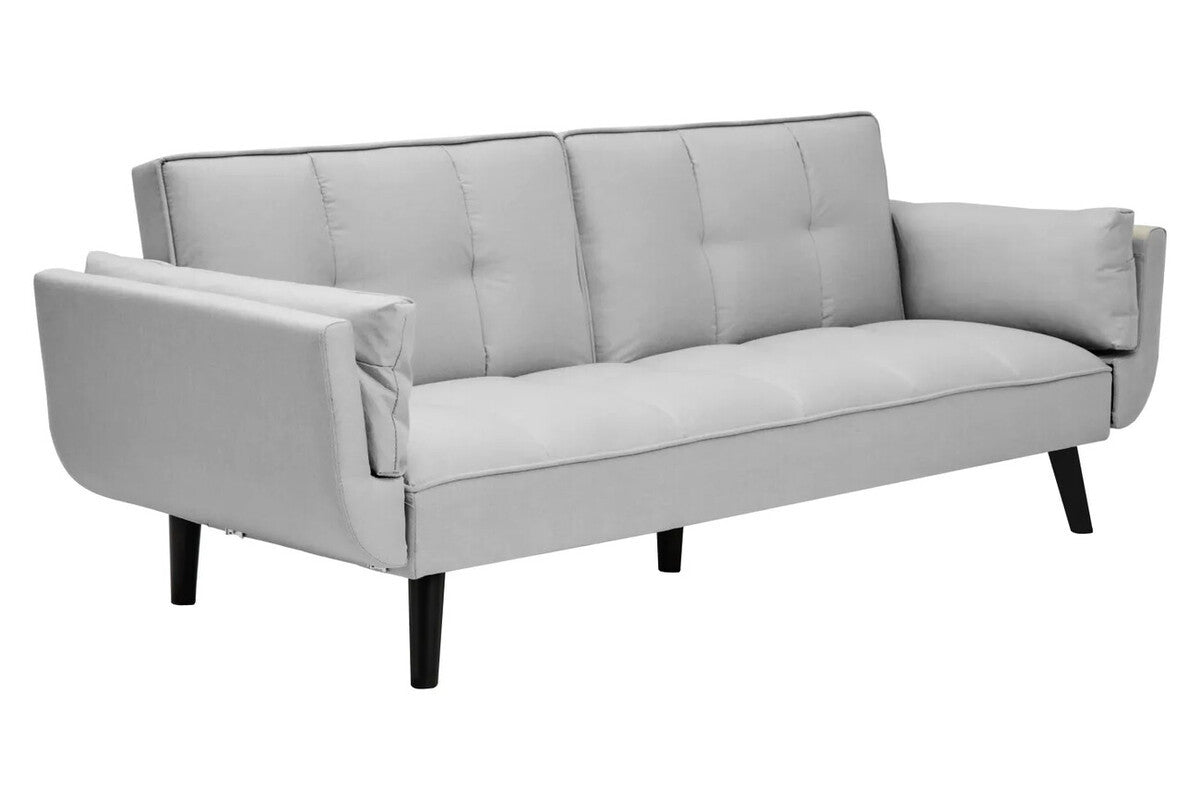 Valerie 3 Seat Light Grey Sofa Bed