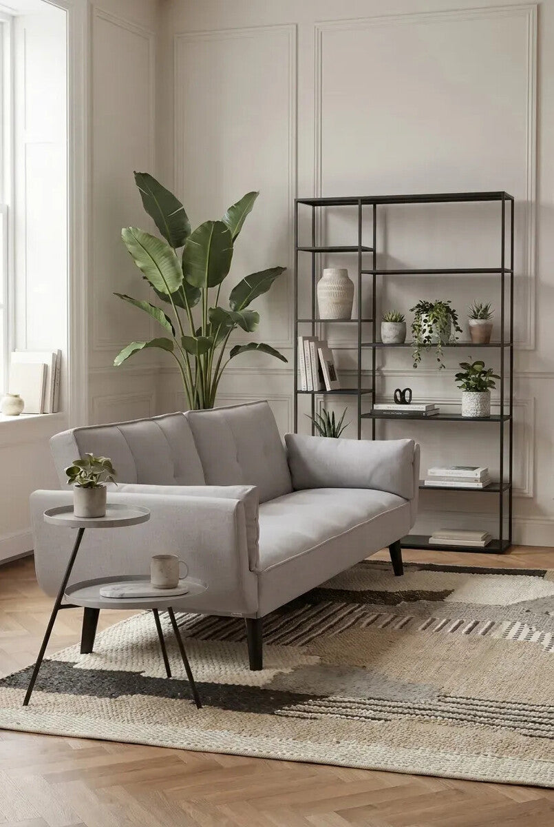 Valerie 3 Seat Light Grey Sofa Bed