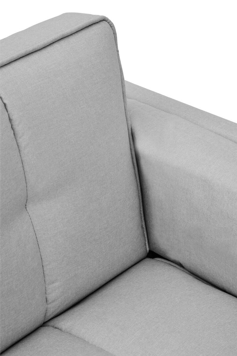 Valerie 3 Seat Light Grey Sofa Bed