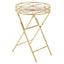 Jolie Round Gold Tray Table