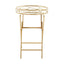 Jolie Round Gold Tray Table