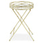 Jolie Round Gold Tray Table