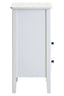 Heritage Two Drawer White Finish Wooden Side Table