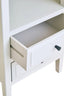Heritage Two Drawer White Finish Wooden Side Table