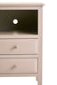 Heritage Two Drawer Taupe Wooden Side Table