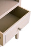 Heritage Two Drawer Taupe Wooden Side Table