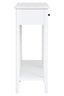 Heritage Two Drawer White Wooden Console Table