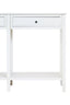Heritage Two Drawer White Wooden Console Table