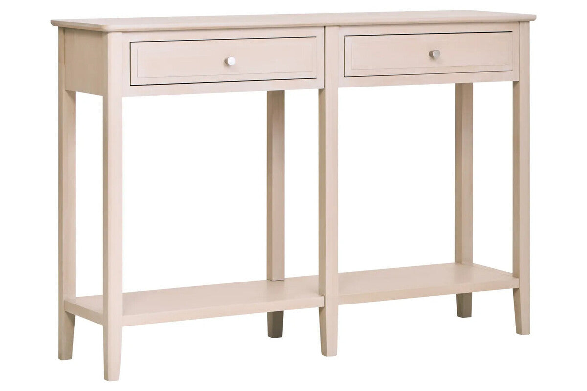 Heritage Two Drawer Taupe Wooden Console Table