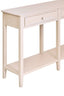 Heritage Two Drawer Taupe Wooden Console Table