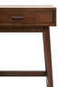 Heritage One Drawer Walnut Wood Finish Side Table