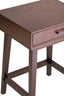 Heritage One Drawer Walnut Wood Finish Side Table