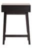 Heritage One Drawer Black Finish Wooden Side Table