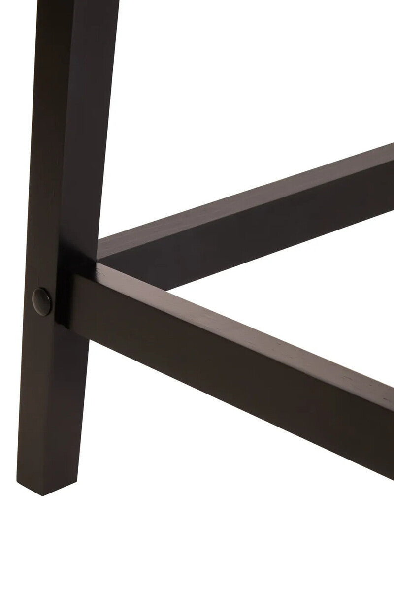 Heritage One Drawer Black Finish Wooden Side Table