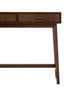 Heritage Two Drawer Walnut Finish Wood Console Table