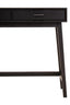 Heritage Two Drawer Black Finish Wooden Console Table