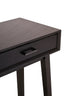 Heritage Two Drawer Black Finish Wooden Console Table