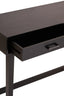 Heritage Two Drawer Black Finish Wooden Console Table