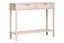 Heritage Two Drawer Reed Detail Taupe Wooden Console Table